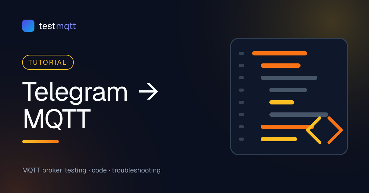 Control Devices from a Telegram Bot via MQTT
